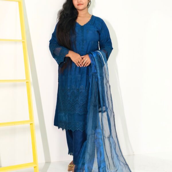 Pakistani Inspired Premium Cotton Three piece